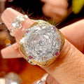 Weiße Diamantring