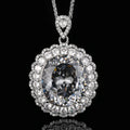 Schwarz-Grauer Anhänger mit Chopard Kette