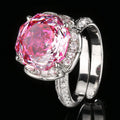 Millennium-Cut Rose Red Ring
