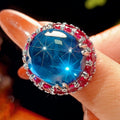 Blauer Spinellring