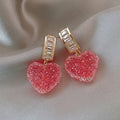 Crystal Heart Pink & Gold